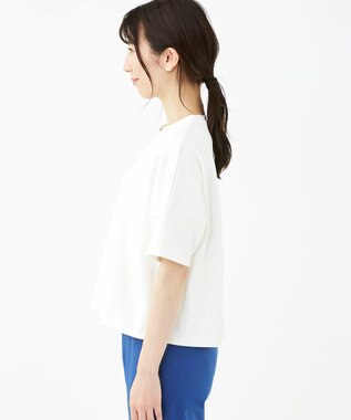 KASHIYAMA 【抗菌繊維】スタイリッシュジャージー トップス ホワイト