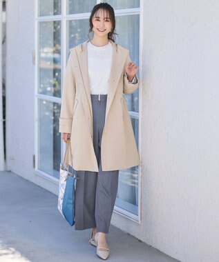 ANY SIS S 【洗える】褒めらレディ ワイドパンツ シャンブレー