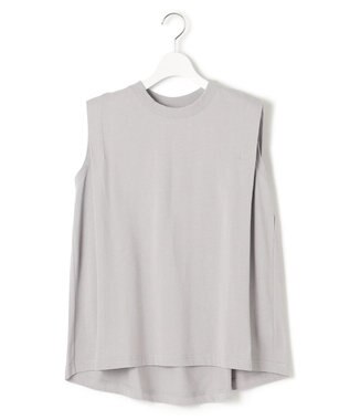 J.PRESS YORK STREET 【WOMEN】タックノースリーブ プルオーバー ライトグレー系