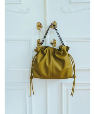 YECCA VECCA 【CLASSY.掲載】2wayチェーンギャザーバッグ Green