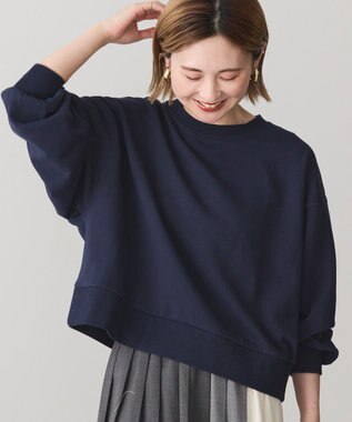 AMERICAN HOLIC 裏毛クロップドプルオーバー Dark Navy