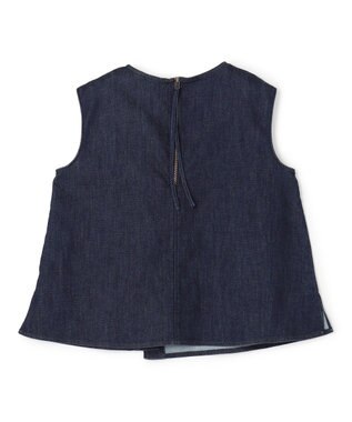UNFILO 【セットアップ着用可】UNFILO DENIM light ノースリーブブラウス インディゴ