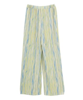 Green Parks シアーワイドパンツ Lime Green