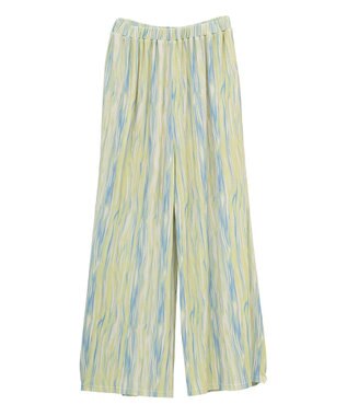Green Parks シアーワイドパンツ Lime Green