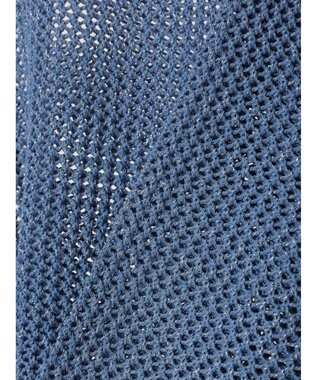 earth music&ecology ラメメッシュプルオーバー Blue