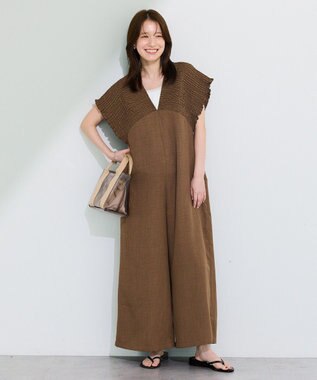 Green Parks シャーリングサロペット