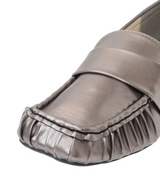 Green Parks ・ｒｉｃｈ　ｂｌｕｅ　ヒールローファー Silver