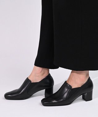 Pointer 日本製 本革甲深パンプス ブラック