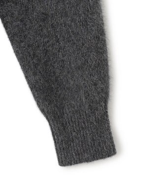 ICB L 【30th ANNIVERSARY】ルレックスフォックスアルパカ Vネックカーディガン ミディアムグレー