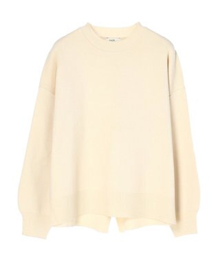 earth music&ecology アンチピリングバックスリットプルオーバー Ivory