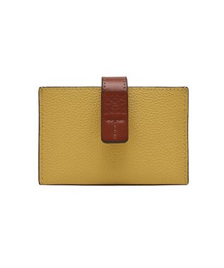 style code 【PADMA/パドマ】ベルトデザイン　シュリンクレザーカードケース イエロー