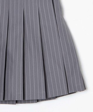 WEGO 【SCHOOL ITEM】ポケット付きパターンプリーツスカート グレーストライプ