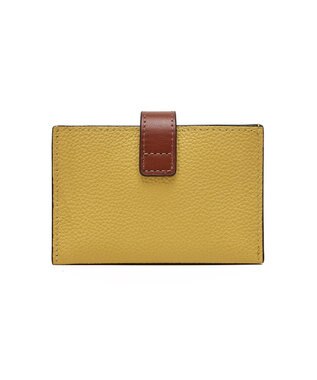 style code 【PADMA/パドマ】ベルトデザイン　シュリンクレザーカードケース イエロー