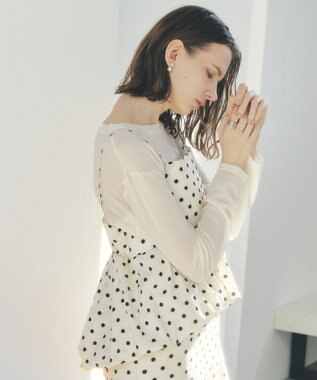 YECCA VECCA パヴェボールパールピアス Gold