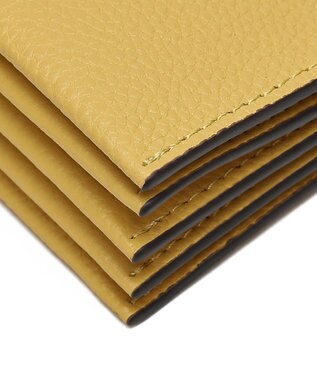 style code 【PADMA/パドマ】ベルトデザイン　シュリンクレザーカードケース イエロー