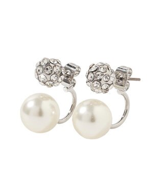 YECCA VECCA パヴェボールパールピアス Silver