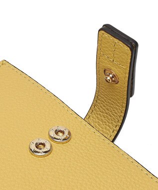 style code 【PADMA/パドマ】ベルトデザイン　シュリンクレザーカードケース イエロー