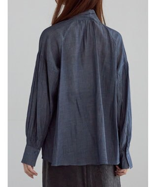 Te chichi シアーデニムボウタイブラウス ブルー