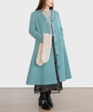 TOCCA 【消臭】PEARL ROCK ロングコート エメラルド系