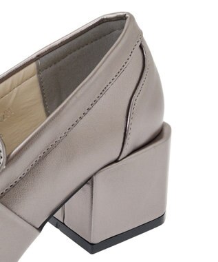 Green Parks ・ｒｉｃｈ　ｂｌｕｅ　ヒールローファー Silver