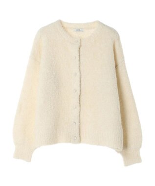 earth music&ecology ブークレカーディガン Ivory