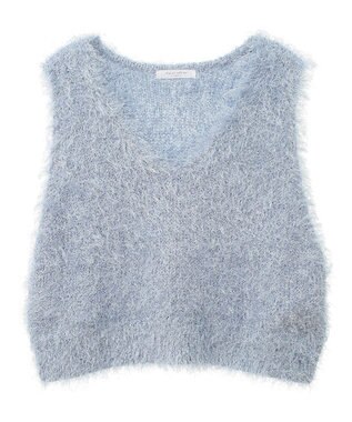 Green Parks Ｖネックフサフサベスト Sax