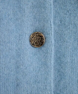 LENO BRUSHED CARDIGAN へアリーニットカーディガン BLUE