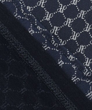 J.PRESS LADIES L モノグラムプリント ボウタイ風 カットソー ネイビー系5