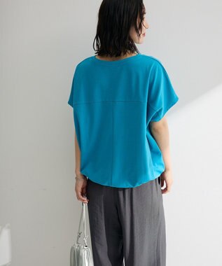 Green Parks 超冷感ドロストフレンチプルオーバー Blue