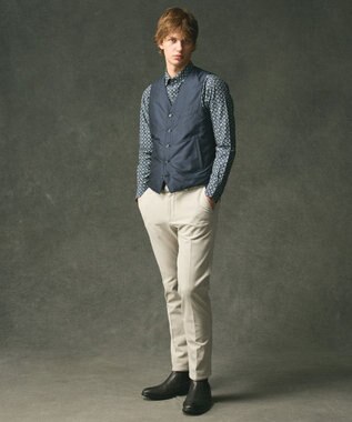 JOSEPH ABBOUD 【キングサイズ・柔らか】ファインパターンプリント シャツ ネイビー系5