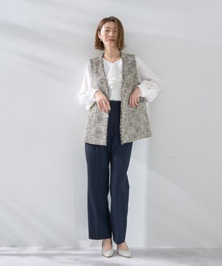 YECCA VECCA ツイードジレ Mix