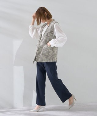 YECCA VECCA ツイードジレ Mix