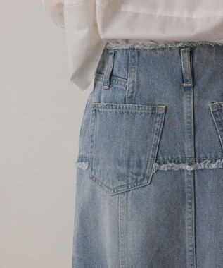 GRACE CONTINENTAL デニムタイトスカート サックス