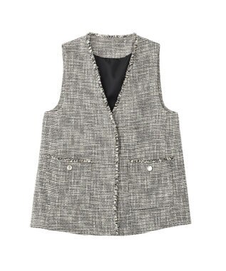 YECCA VECCA ツイードジレ Mix