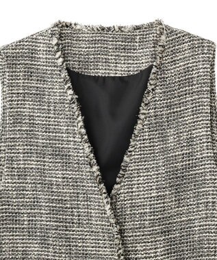 YECCA VECCA ツイードジレ Mix