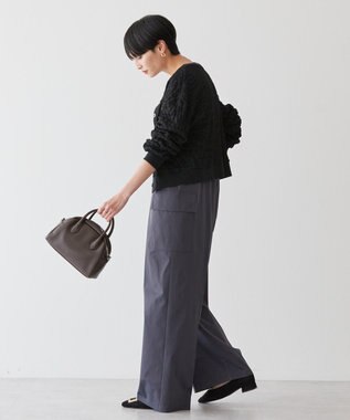 AMERICAN HOLIC ぽこぽこカットカーディガン Black