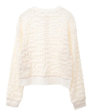 AMERICAN HOLIC ぽこぽこカットカーディガン Ivory