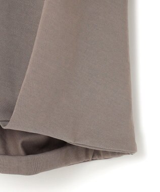 23区 S 【WEB&一部店舗限定/接触冷感】ツイストコットンプレーティング バルーンスリーブ カットソー ブラウン系