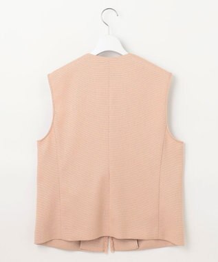 自由区 S 【カタログ掲載・セットアップ対応・接触冷感・UVカット・洗える】ライトバスケットクロス ジレ クラウドローズ