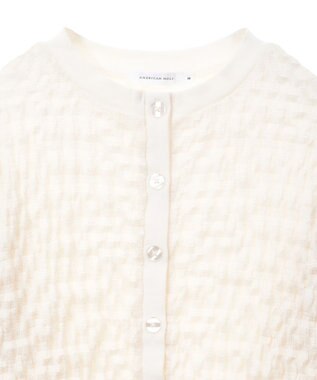AMERICAN HOLIC ぽこぽこカットカーディガン Ivory