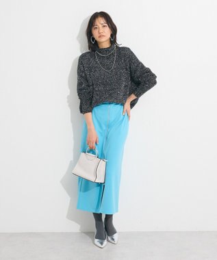 Green Parks ・Ｐｅｔｉｔ　Ｆｌｅｕｒ　ラメタートルニット Black