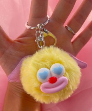 WEGO エンジェルきゅんモンスターぬいぐるみキーホルダー イエロー