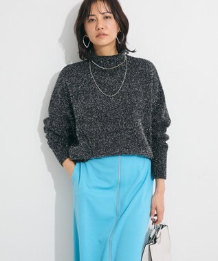 Green Parks ・Ｐｅｔｉｔ　Ｆｌｅｕｒ　ラメタートルニット Black