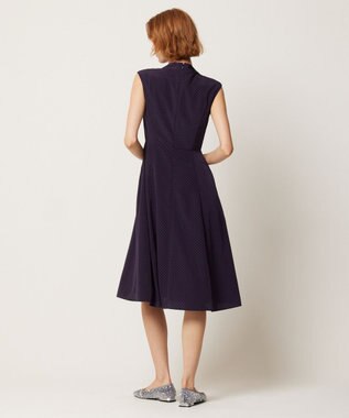 TOCCA 【洗える】RAINY SEASON ドレス ネイビー×ドット系