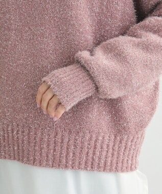 Green Parks ・Ｐｅｔｉｔ　Ｆｌｅｕｒ　ラメタートルニット Pink