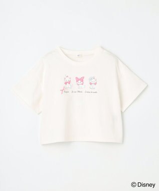 ANY KIDS 【ディズニー/マリー】ショート丈 半袖Tシャツ エクリュ