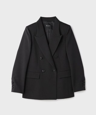 GRACE CONTINENTAL ピークドダブルジャケット ブラック