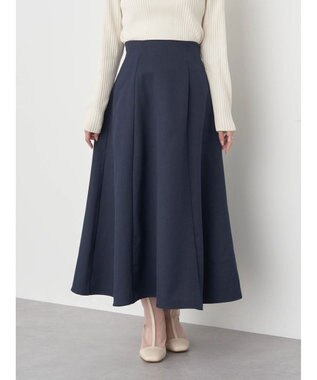 earth music&ecology すきな丈フレアスカート Navy