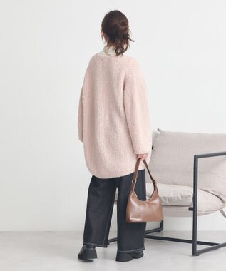 earth music&ecology スパンコールブークレカーディガン Light Pink