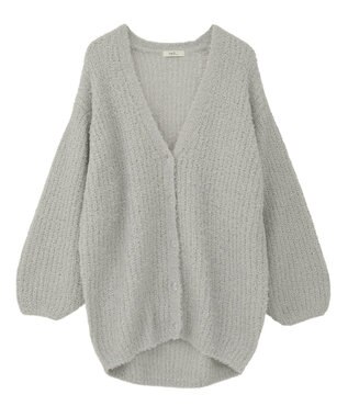 earth music&ecology スパンコールブークレカーディガン Light Gray